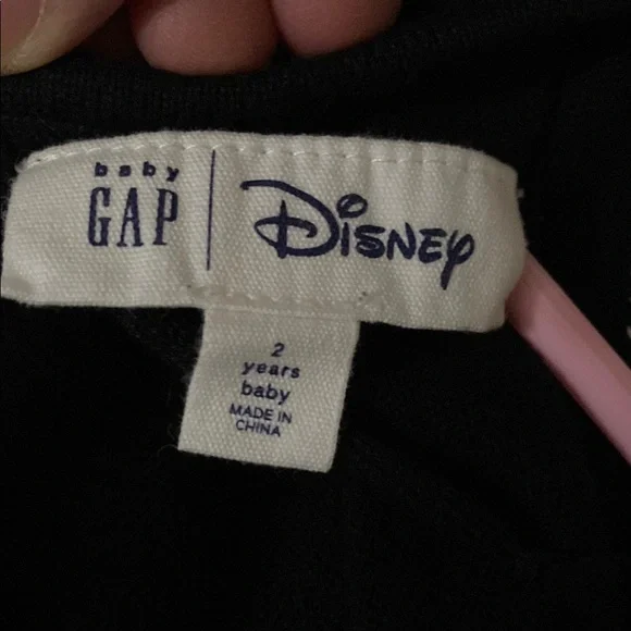 GAP x Disney Black and Red Minnie Polka Dot Kids Dress size 2 - Picture 3 of 3